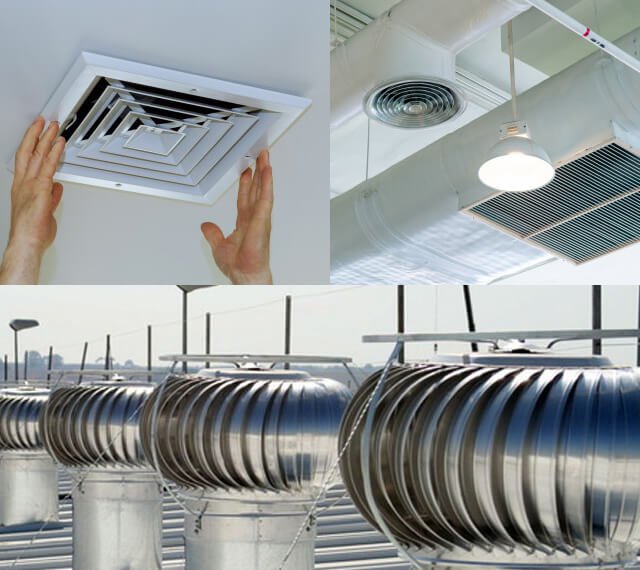 Tipos de sistemas de ventilación industrial colectores de polvo